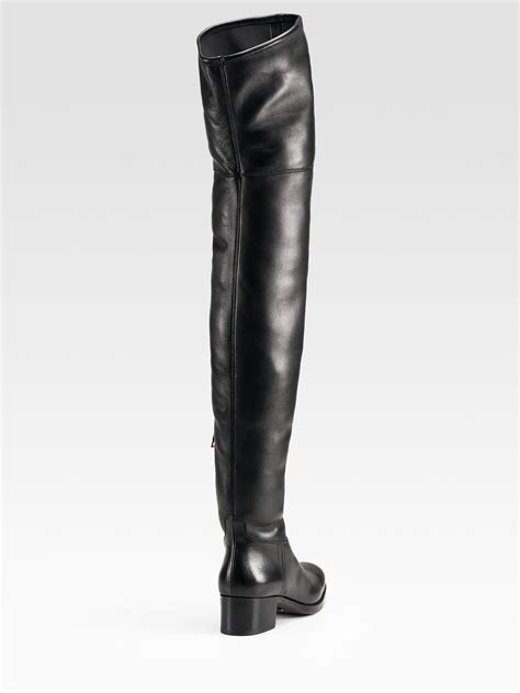 prada boots femme|Prada thigh high boots.